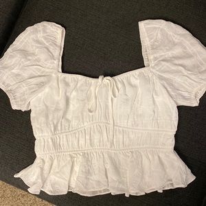 White Crop Top